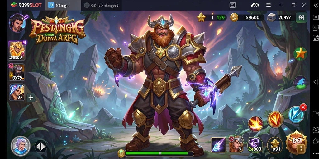 Screenshot penggambaran seru gameplay 9399SLOT dalam petualangan ARPG.