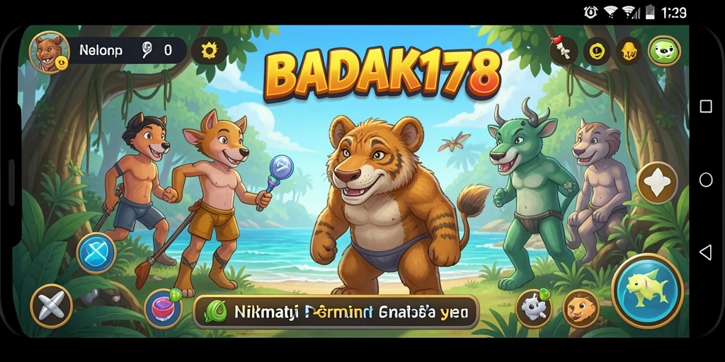 Tampilan menarik dari gameplay BADAK178 yang seru dan santai.