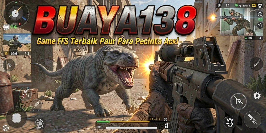 Tampilan gameplay seru dari BUAYA138 dengan aksi FPS yang intens.