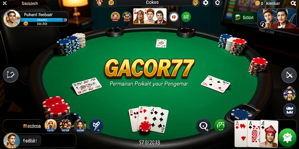 Gameplay Poker yang mengasyikkan di GACOR77.