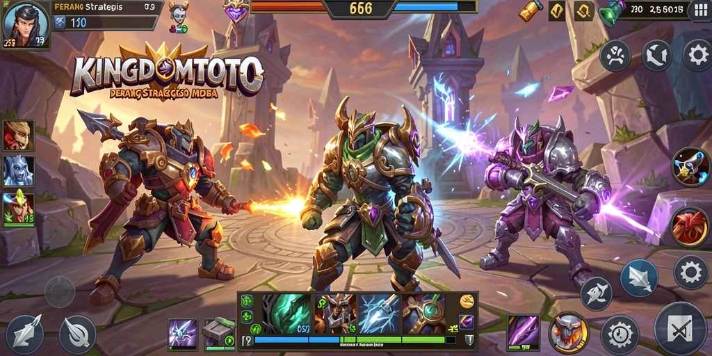Tampilan gameplay di KINGDOMTOTO yang intens dan seru.