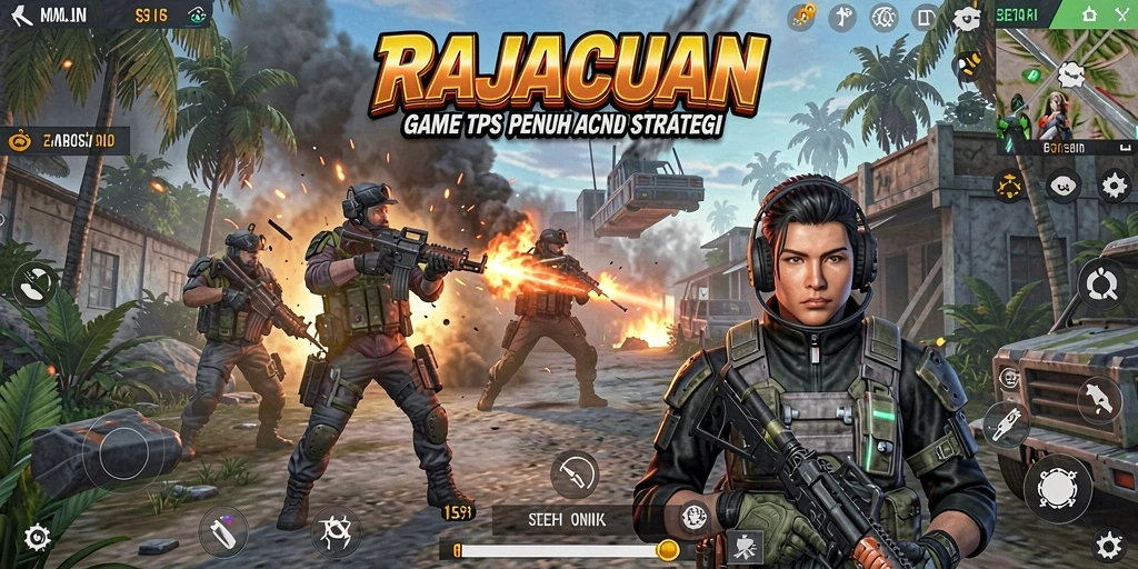 Tampilan gameplay <strong>RAJACUAN</strong> yang dinamis dan menegangkan.