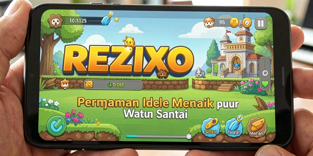 Tampilan gameplay REZIXO yang menarik dan menyenangkan.