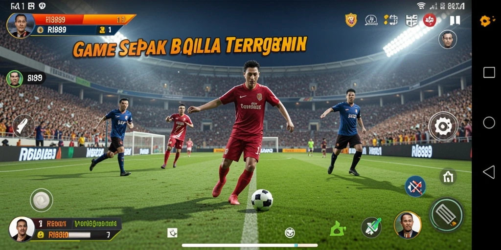 Tampilan menarik dari gameplay RI889 yang penuh aksi sepak bola.