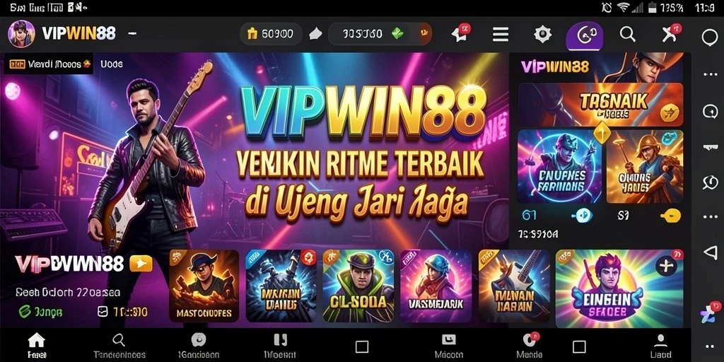 Tampilan menarik gameplay <strong>VIPWIN88</strong> saat bermain musik dengan teman.